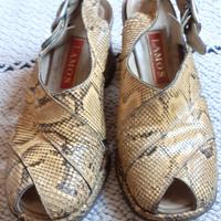scarpe in vero pitone vintage n.34 1/2