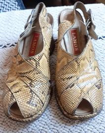 scarpe in vero pitone vintage n.34 1/2