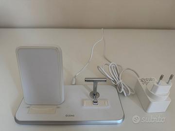ZENS STAND+DOCK fast wireless charger Aluminium