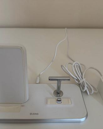 ZENS STAND+DOCK fast wireless charger Aluminium