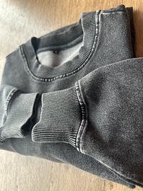 Felpa Oversize Grigio Scuro Heavy Cotton