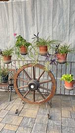 Ruota giardino fioriera portavasi