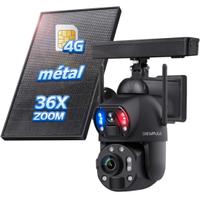 Telecamera di sorveglianza con Pannello Solare, 6M