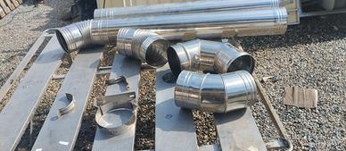 Tubi in acciaio completi di curve