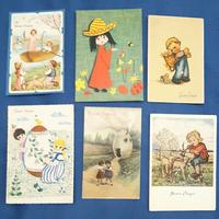 AUGURI BUONA PASQUA Lotto 6 cartoline formato fp