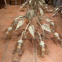 Lampadario a 8 luci vintage