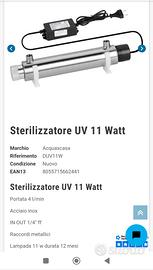 Sterilizzatore UV-C 11 watt