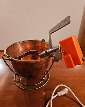 Paiolo elettrico in rame per polenta