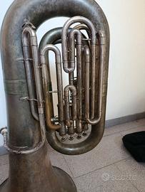 basso tuba argentato kalison 4 Pistoni