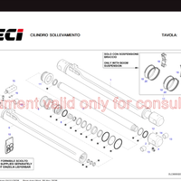 Pistone sollevamento Dieci