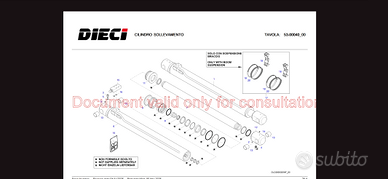 Pistone sollevamento Dieci