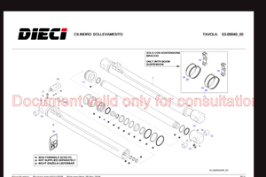 Pistone sollevamento Dieci