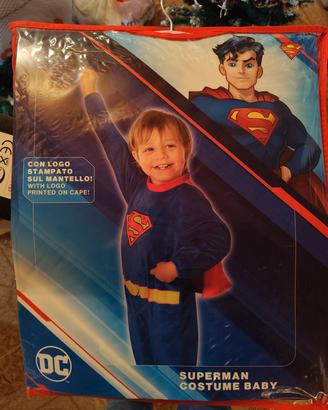 costume carnevale Superman bambino 1/2 anni