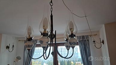 lampadario arte povera