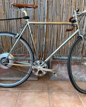 Bici vintage acciaio Jitensha  motore all in one