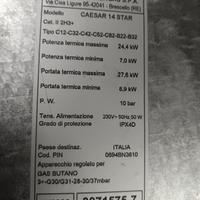 scaldabagno a gas GPL  della Immergas