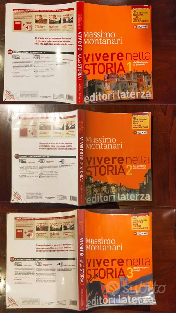 Vivere nella storia 1,2,3 insieme o separati Libri e Riviste In vendita a Prato