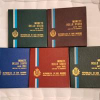 5 Serie complete San Marino 1982-1986