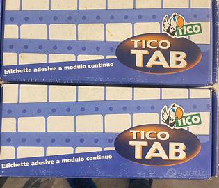 Etichette adesive modulo continuo