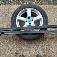 4 cerchi + pneumatici + porta pacchi Lancia Delta