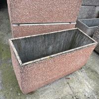 Vasi in cemento granigliato