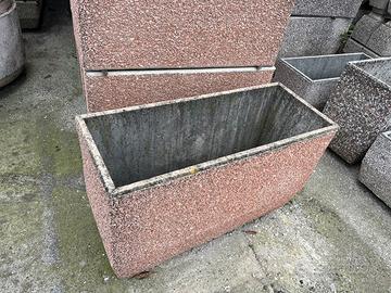 Vasi in cemento granigliato