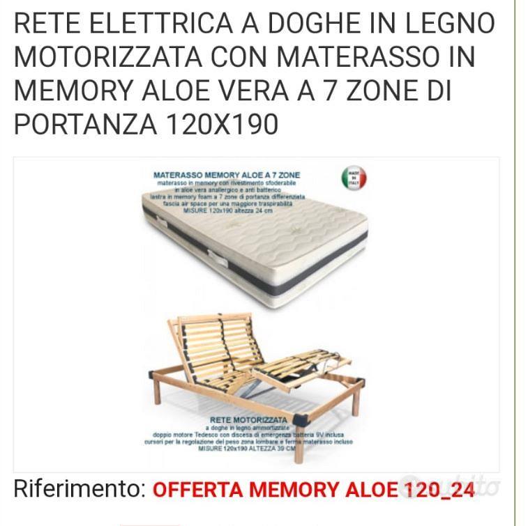 Letto con rete elettrica, materasso aloe, nuovo - Arredamento e Casalinghi  In vendita a Alessandria