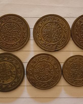 9 monete Tunisia 