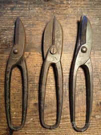 taglialamiere antiche forgiate attrezzi collezione