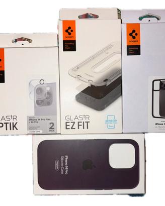 Accessori Spigen + 2 Cover Originale Apple 14 pro