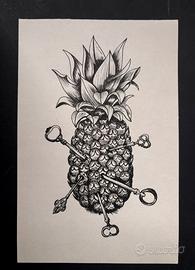 Disegno Ananas a China