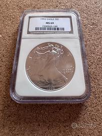 moneta argento American eagle