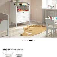 Fasciatoio/cassettiera Ikea Sundvik bianco