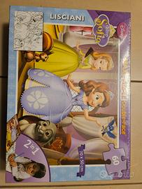 maxi double face puzzle principessa sofua disney