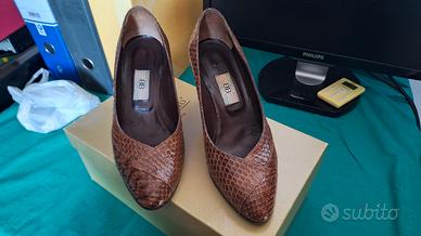 scarpe donna in pitone 