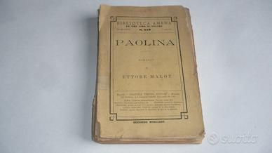 Libro di Ettore Malot "Paolina" stampato nel 1899