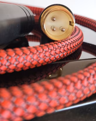 Cavo XLR di argento.