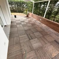 Piastre da esterno in legno esotico 50x50 cm