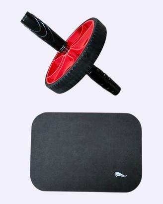 Ruota per addominali Crivit Ab Wheel + tappeto