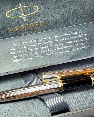 Parker Sonnet Cascade Silver NOS Stilografica 