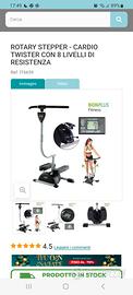 ROTARY STEPPER - CARDIO TWISTER CON 8 LIVELLI DI R