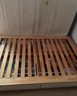 letto alla francese con cassettoni