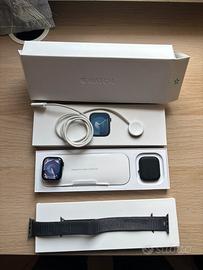 Apple Watch Serie 9, 41mm, mezzanotte alluminio