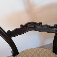 n. 4 sedie color noce