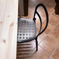 SEDIA IKEA IN FERRO con cuscino incluso