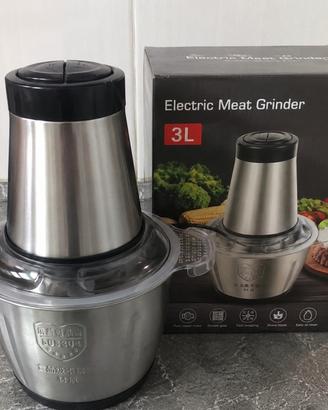 tritatutto elettrico 3 litri inox nuovo