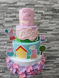 torta scenografica Peppa pig