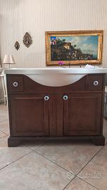 mobiletto bagno con specchio