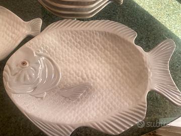 Servizio piatti portata pesce-vintage anni 70
