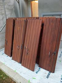 7 Coppie di Scuri in Legno per Finestre